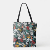 Cute Lemur Canvas tas (Achterkant)