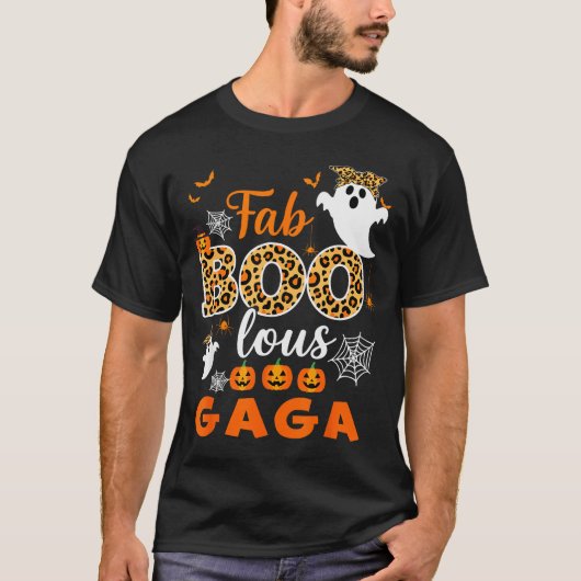 Cute Leopard Fab Boo Lous Gaga Soky Halloween Cost T-shirt (Voorkant)
