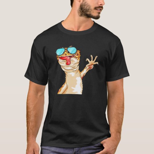 Cute Leopard Gecko For Gecko  T-shirt (Voorkant)