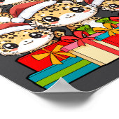 Cute Leopard Gecko Le Lizard Christmas Tree Xmas H Poster (Hoek)