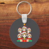 Cute Leopard Gecko Le Lizard Christmas Tree Xmas H Sleutelhanger (Voorkant)