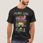 Cute Leopard Nurse Mardi Gras Festival Party Nursi T-shirt (Voorkant)