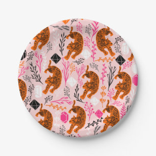 Cute Leopard Paper Borden Papieren Bordje