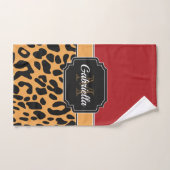 Cute Leopard Print Bad Handdoek (Handdoek)