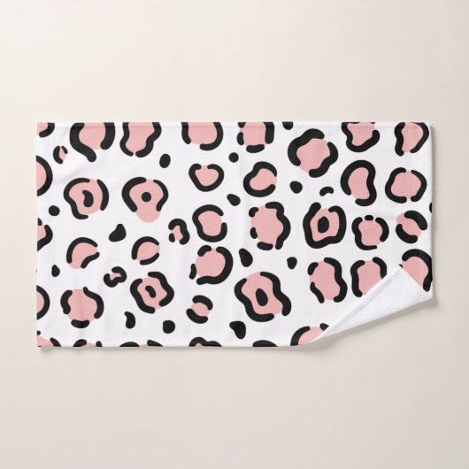 Cute Leopard Print Bad Handdoek (Handdoek)