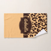 Cute Leopard Print Bad Handdoek (Handdoek)