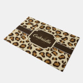 Cute Leopard Print Deurmat (Schuin)