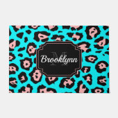 Cute Leopard Print Deurmat (Voorkant)