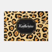Cute Leopard Print Deurmat (Voorkant)