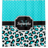 Cute Leopard Print Douchegordijn (Voorkant)