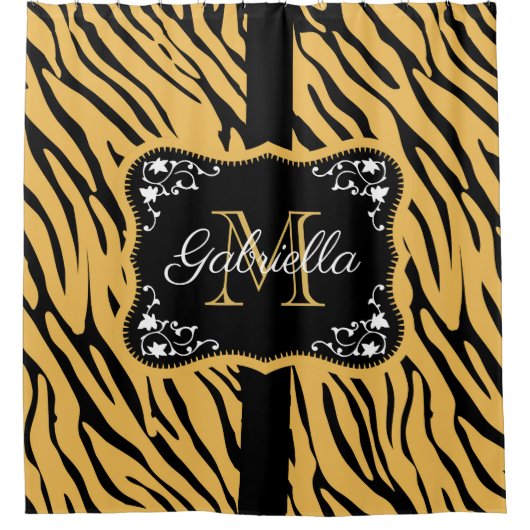 Cute Leopard Print Douchegordijn (Voorkant)