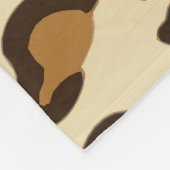 Cute Leopard Print Fleece Deken (Hoek)