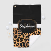 Cute Leopard Print Golfhanddoek (Insitu)