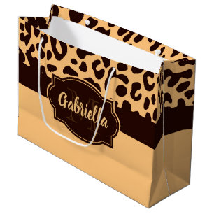 Cute Leopard Print Groot Cadeauzakje