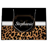 Cute Leopard Print Groot Cadeauzakje (Voorkant)