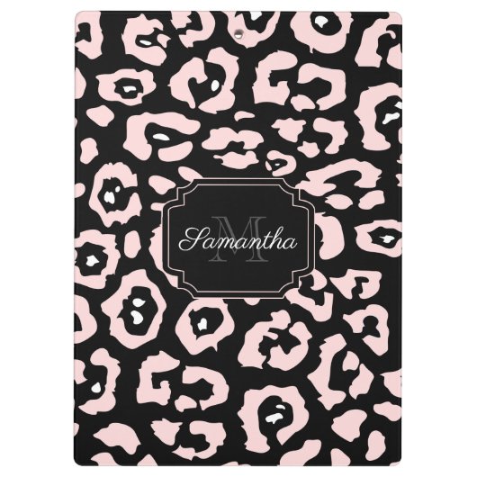 Cute Leopard Print Klembord (Achterkant)