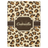 Cute Leopard Print Klembord (Achterkant)