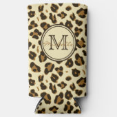 Cute Leopard Print | Monogrammen Koelbox (Voorkant)