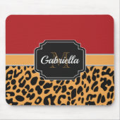 Cute Leopard Print Muismat (Voorkant)