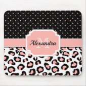 Cute Leopard Print Muismat (Voorkant)