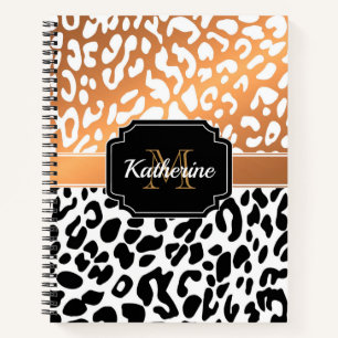 Cute Leopard Print Notitieboek