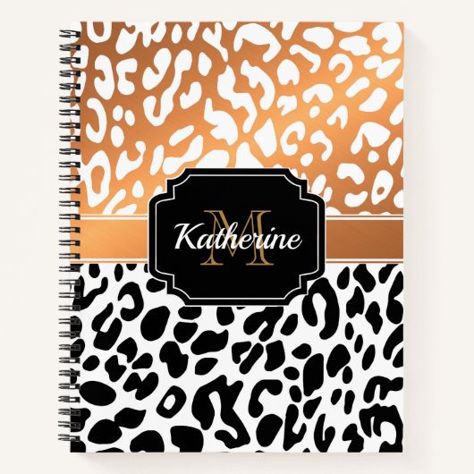 Cute Leopard Print Notitieboek (Voorkant)