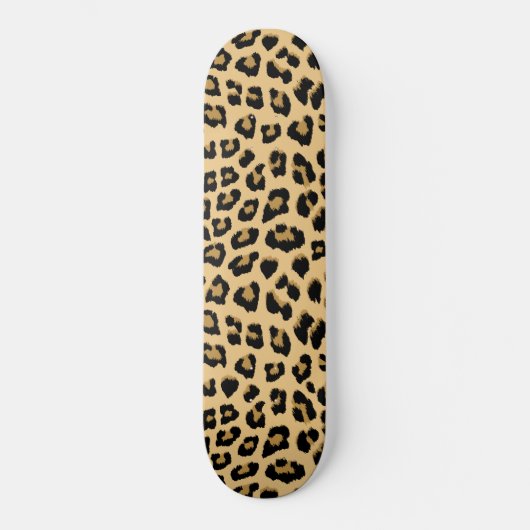 Cute Leopard Print Patroon Skateboard (Voorkant)
