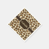 Cute Leopard Print Servet (Hoek)