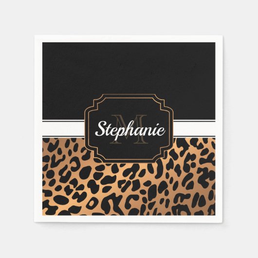 Cute Leopard Print Servet (Voorkant)