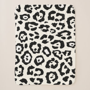 Cute Leopard Print Sherpa Deken