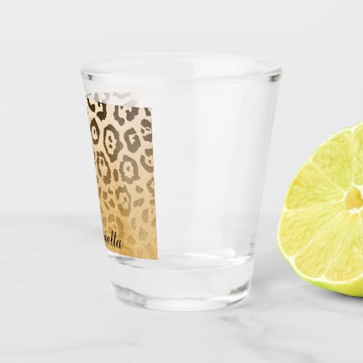 Cute Leopard Print Shot Glas (Rechts)