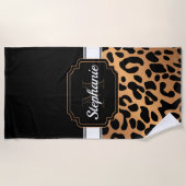 Cute Leopard Print Strandlaken (Voorkant)