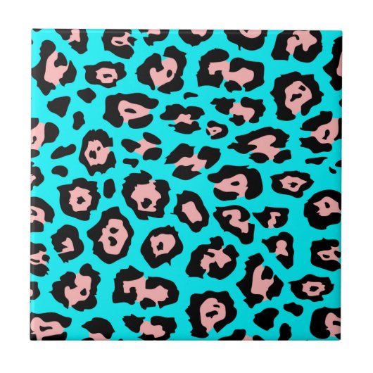 Cute Leopard Print Tegeltje (Voorkant)