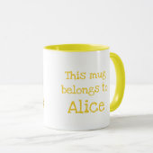 Cute léopard tasse personnalisée (Devant droit)