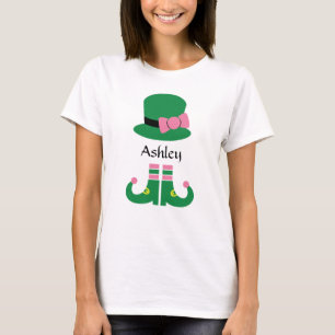 Cute Leprechaun Casquette Ajouter Nom T-shirt femm