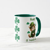 Cute Leprechaun Chat Mug - Bonne Saint Patrick (Devant droit)