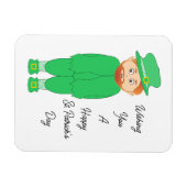 Cute Leprechaun Flexible Magnet Magneet (Horizontaal)