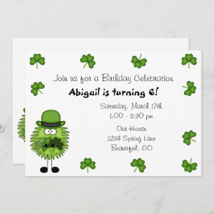 Cute Leprechaun Irish St Patrick's Day Birthday Kaart
