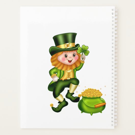 Cute leprechaun & pot d'or (Dos)