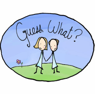 Cute Lesbian Couple Raad Fotobeeldje Ornament