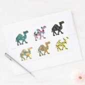 Cute leuke kamelen rechthoekige sticker (Envelop)