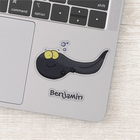 Cute leuke kikkerdril cartoonillustratie sticker (Detail)