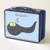 Cute leuke tadpole cartoon illustratie (Achterkant)