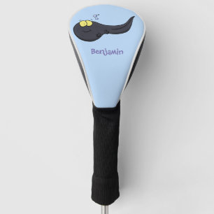 Cute leuke tadpole cartoon illustratie golfheadcover