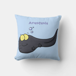 Cute leuke tadpole cartoon illustratie kussen