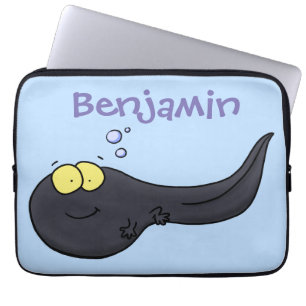 Cute leuke tadpole cartoon illustratie laptop sleeve