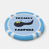 Cute leuke tadpole cartoon illustratie poker chips (Enkel)
