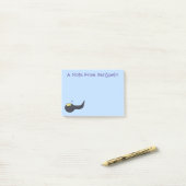 Cute leuke tadpole cartoon illustratie post-it® notes (Op bureau)