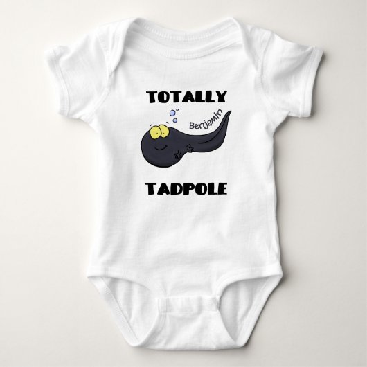 Cute leuke tadpole cartoon illustratie romper (Voorkant)