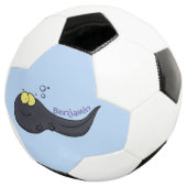 Cute leuke tadpole cartoon illustratie voetbal (Drie kwart)